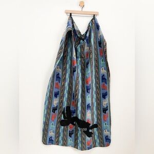 Vintage Patagonia 90s Turtle Aztec Synchilla Kids Fleece Blanket